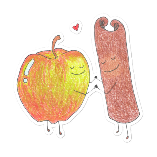 apple and cinnamon sticker